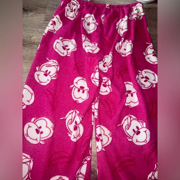 Vanity vintage Y2K pink monkey lounging pants with bananas - Image 7
