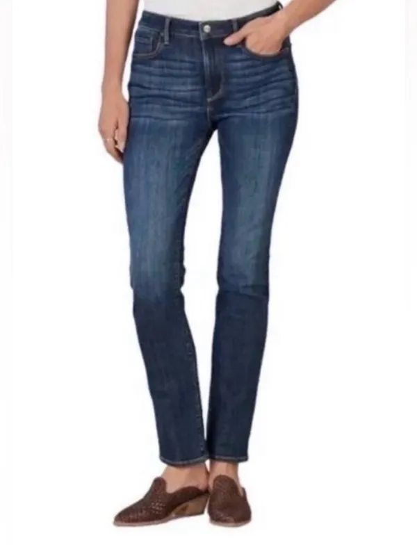 Sundance Driftwood Audrey Straight Leg Jeans Dark Denim Size 30 - Image 7