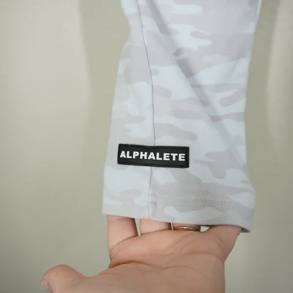 Alphalete Women's Size Large Grey Camo Joggers Tapered Athletic Sweatpants Gym - Image 3