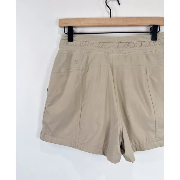 Lululemon Womens Shorts Beige Dance Studio High Rise Athletic Stretch Size 4 - Image 7
