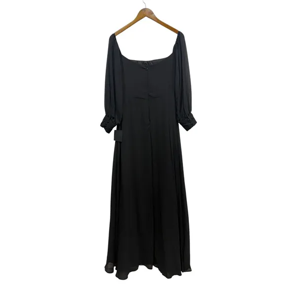 Lulus Feel the Romance Black Off-the-Shoulder Maxi Dress size Large NWT - Image 5