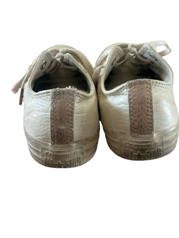 Converse Chuck Taylor All Star low-top sneakers in ivory leather Size 8 Women’s - Image 6