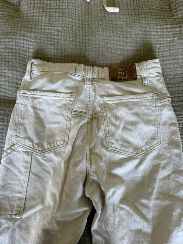 Off white Relaxed Free People Jeans - Image 4