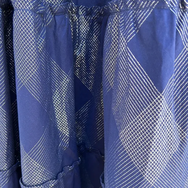 Hill House Ellie Nap Dress Navy Glitter Check, XS - Image 11