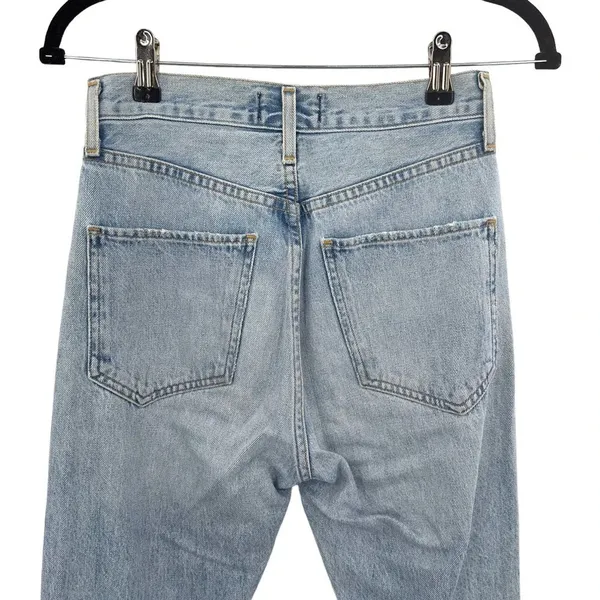 Agolde Jamie Jeans High Rise Classic Denim Shakedown Light Wash Blue Size‎ 23 - Image 8