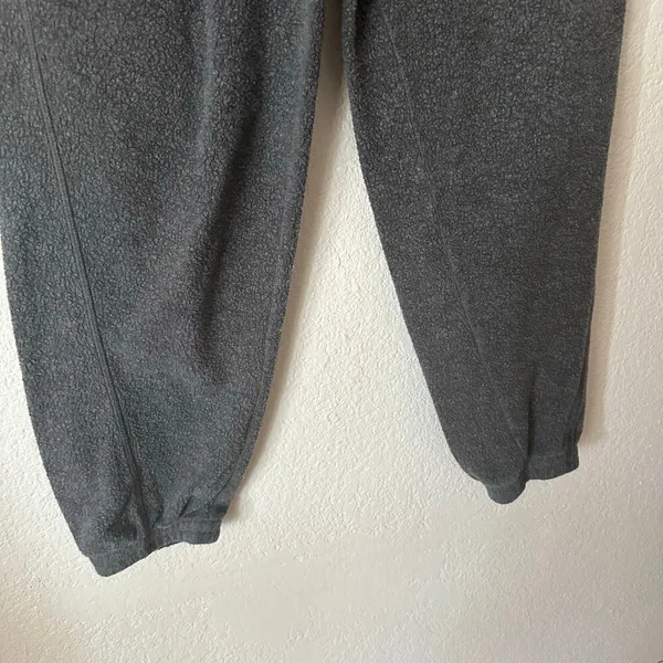 Aerie Sherpa Fleece Corset Jogger Dark Gray Size Small - Image 6