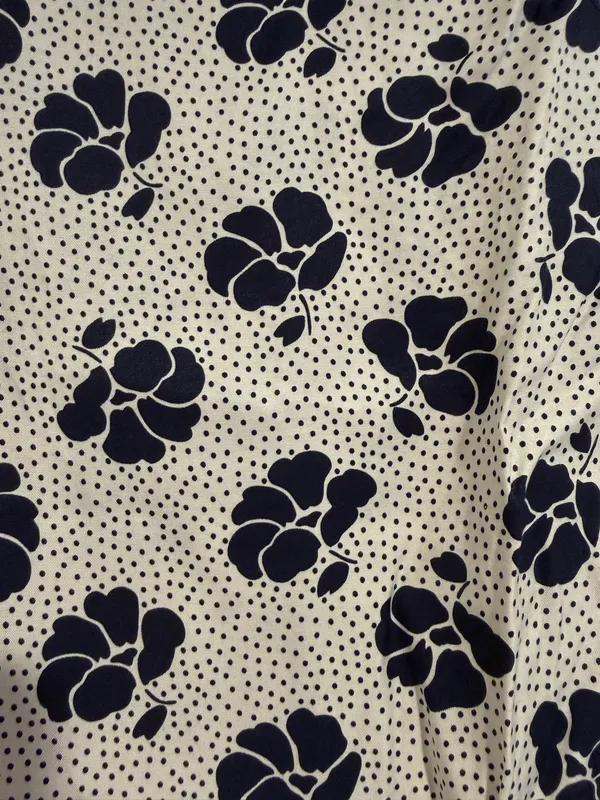 Boden Silk Blend Floral Polka Dot Ruffle Neck Amanda Blouse Top UK 10 US 6 - Image 4
