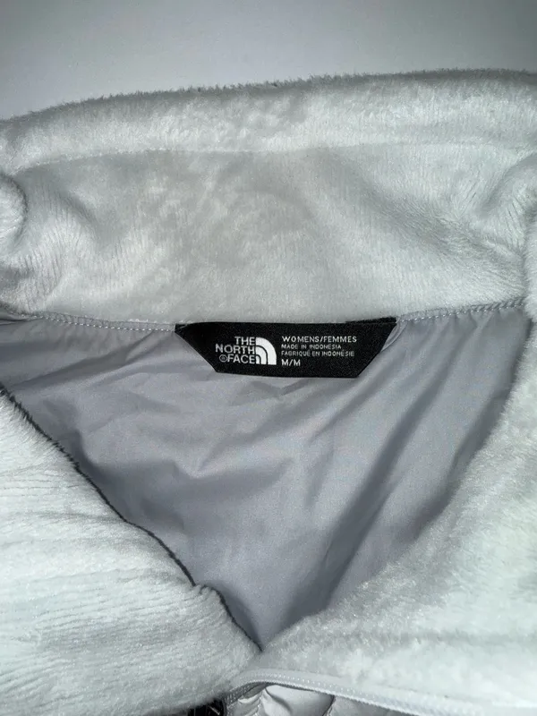 The North Face Mashup Insulated Jacket White Gray Full Zip Puffer - Image 10
