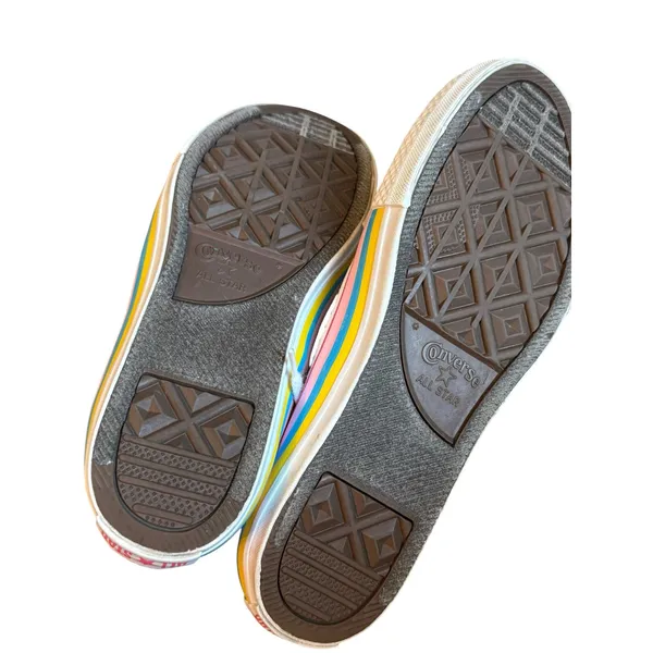 Converse Chuck Taylor All Star Ox Rainbow Stripe Canvas Sneakers - Image 9