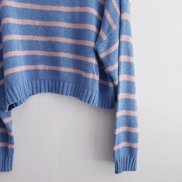 American Eagle Striped Chunky Knit Stripe Sweater - Image 7
