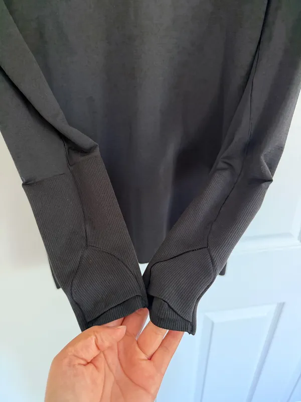 Lululemon Swiftly Tech Long Sleeve 2.0 Black Top Womens 6 Running Workout - Image 5