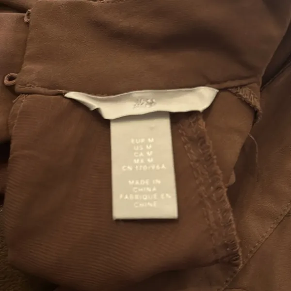 H&M Chocolate Brown dress size medium - Image 2