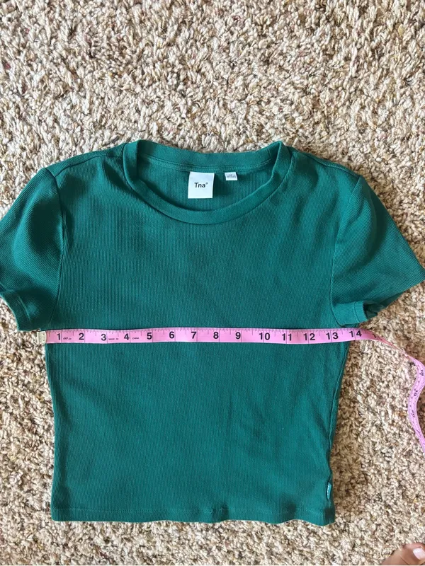 Forest Green Cropped Top Size M - Image 8