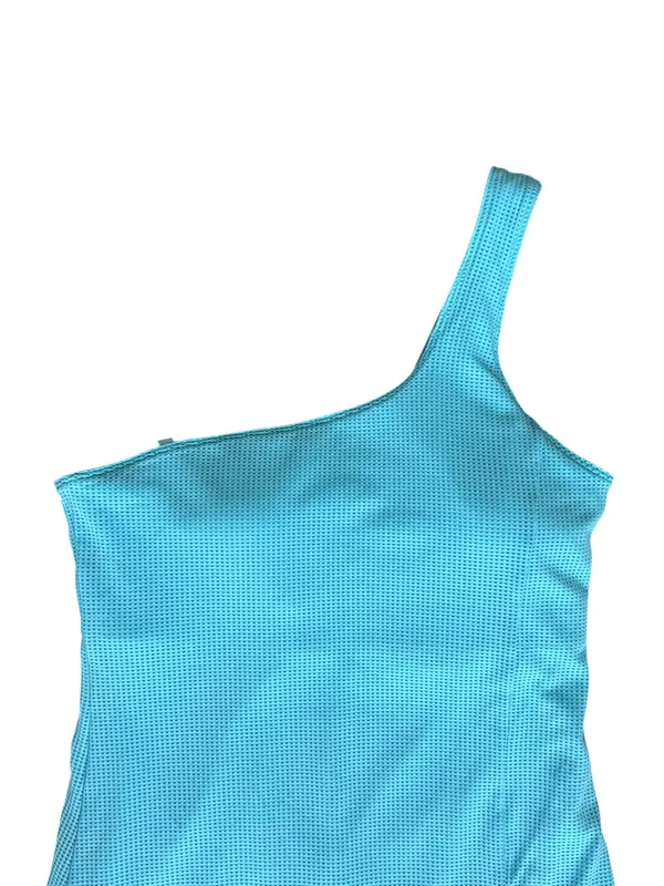 Beach Riot Women’s Harlee One Shoulder Mesh Tennis Mini Dress In Blueberry Ice - Image 4