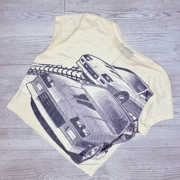 Official General Motors GM Camaro sheer racing shirt sleeve crop top shirt XL - Image 3