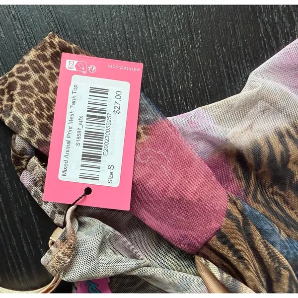 Mixed Animal Print Tank Top - Edited - Image 3