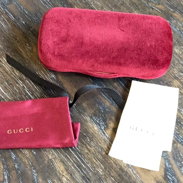 Gucci Velvet Glasses Case NWOT - Image 2