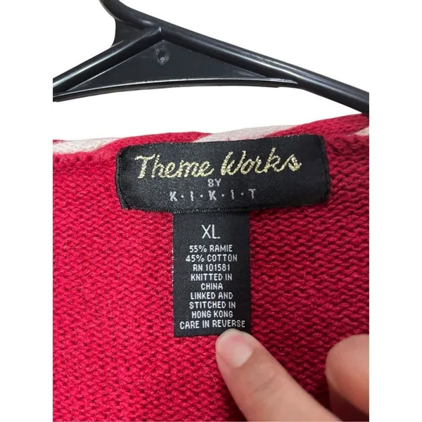 Vintage Theme Works By Kikit Ugly Christmas Sweater Size‎ XL - Image 5