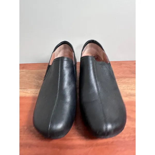 Taos Leather Slip On Loafers Womens 38 Black Comfort Professional Casual - Image 2
