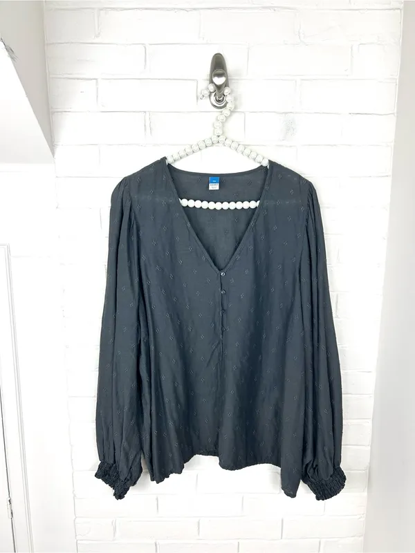 Old Navy Textured Long Sleeve Peasant Top Plus Size XXL - Image 2