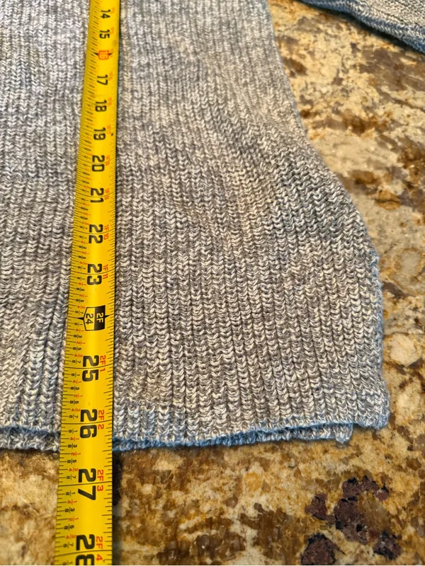 J.Crew Mercantile V-Neck Textured Sweater Top in Gray Heathered Size XL - Image 8