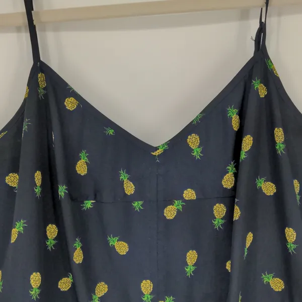 J. Crew Women's Size 6‎ Navy Pineapple Dress Fully Lined Rear Zip Pockets Lined - Image 4