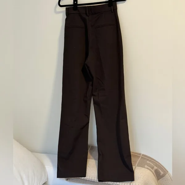 Zara chocolate brown trousers - Image 4