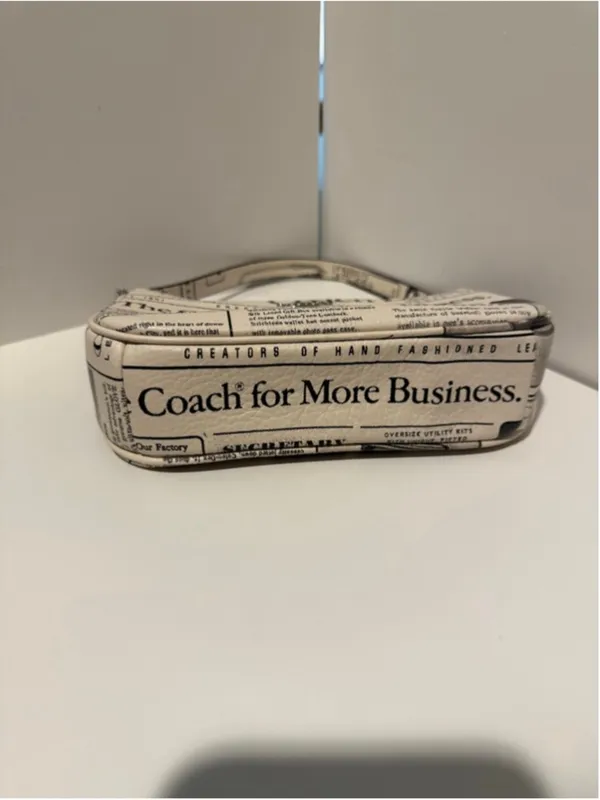 NEW Coach Newsprint Heritage Bundle Nolita 19 + Large Corner Zip Wristlet NWT - Image 4