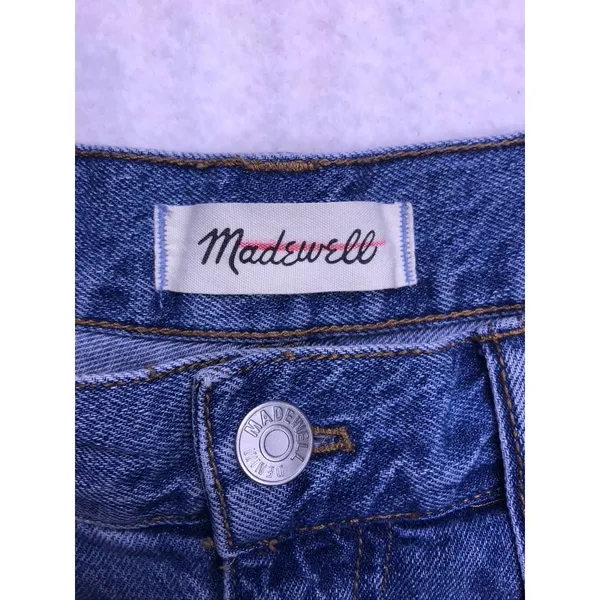 Madewell Baggy Tapered Jeans Women 26 Blue High Rise Tapered‎ Leg CKP455309239 - Image 2