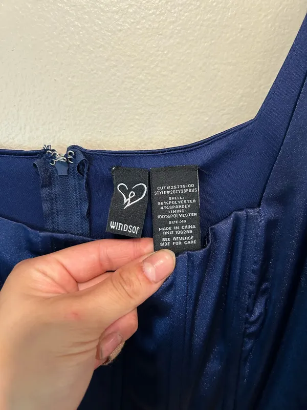 Windsor navy dress (XS) - Image 5