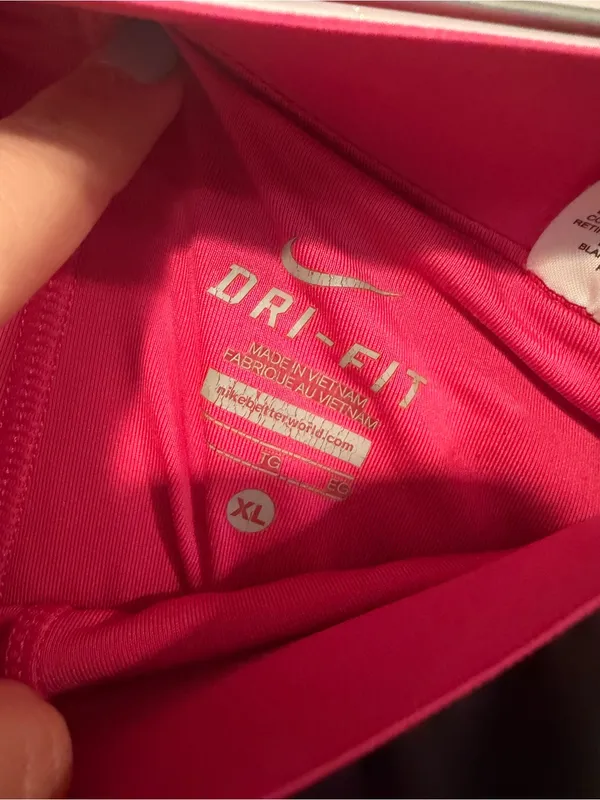 Nike Women's Black & Pink Athletic Running Shorts - 'Just‎ Do It' Waistband - Image 3