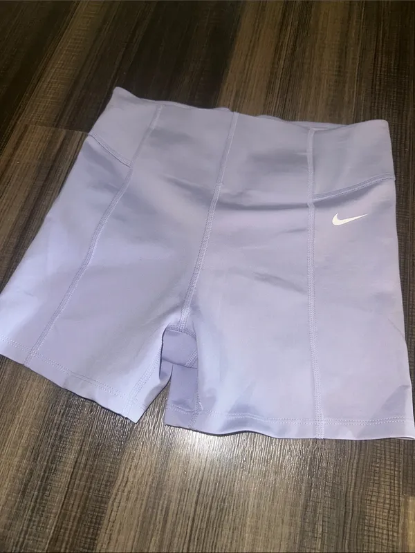 Nike Women's Light Lavender 3” Biker Shorts - Image 2