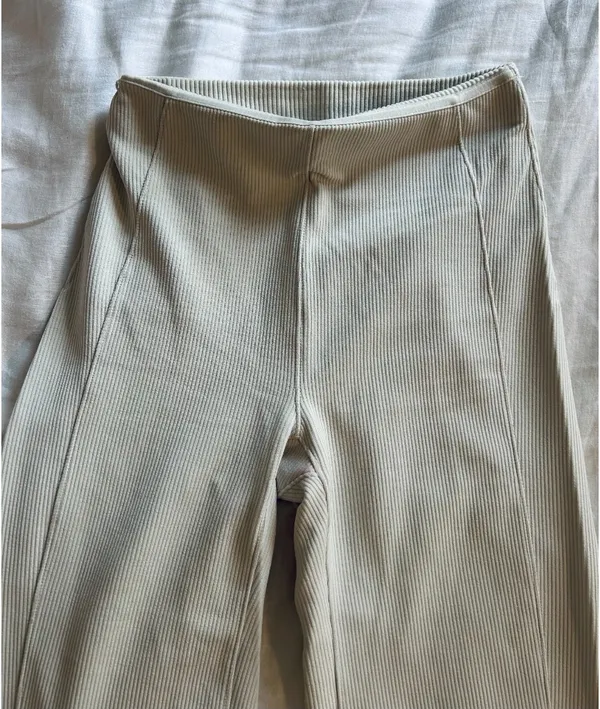 Lululemon Brushed Softstreme Ribbed Zip Flared Pant 32.5"  - Image 3