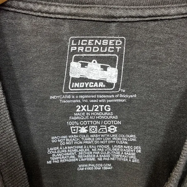 1991 Indy 500 Champion Rick Mears T-Shirt 2XL - Image 4