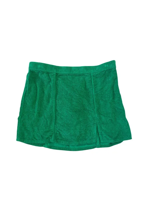 AERIE Women's Green Corduroy Pull On Skirt Size XS - Image 5