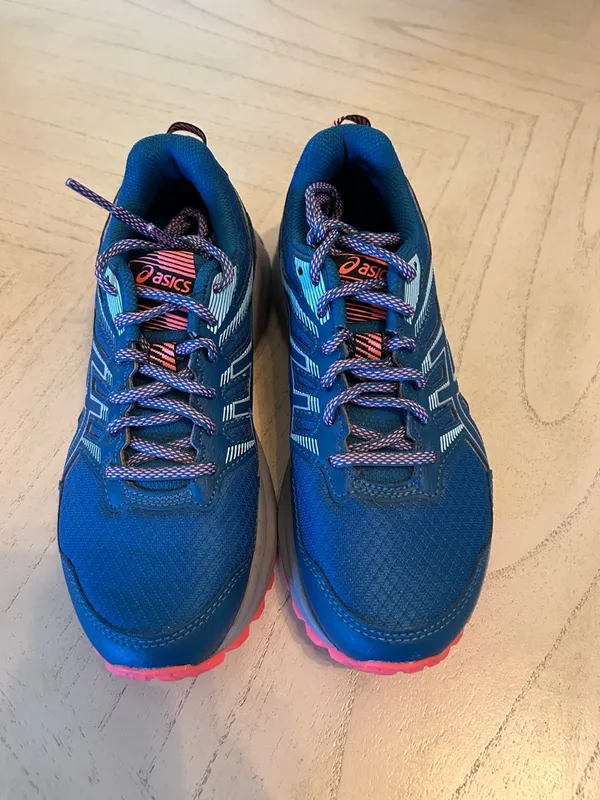 Asics Trail Scout 2 Shoes Women 7 Blue Running Sneakers Hiking Outdoors - Image 2