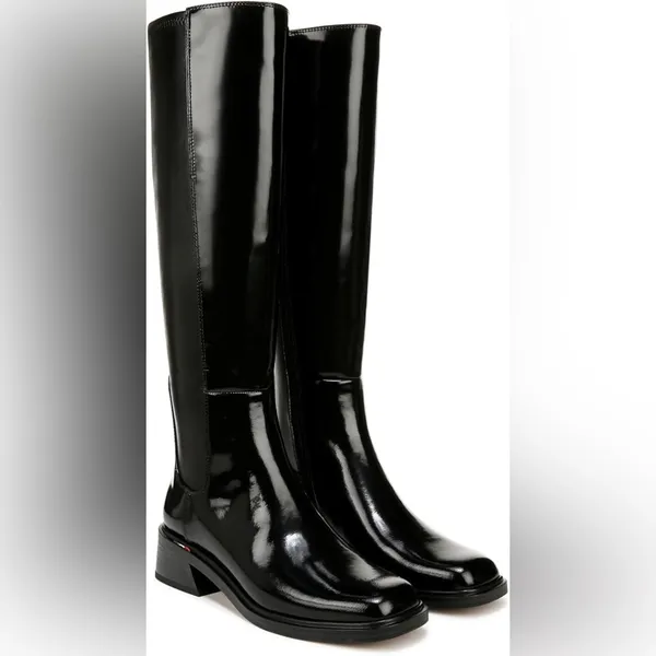 Franco Sarto Giselle Knee High Boot- Black Glossy- Size 7 - Image 2