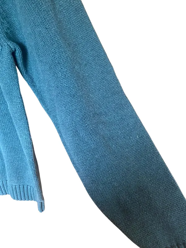 Lands End Turquoise Crew Neck Sweater - Image 7