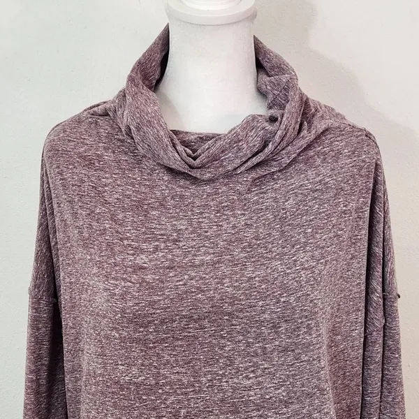 We the Free Plum Oversized Turtleneck Tunic Size XS Free People Purple Top - Image 3