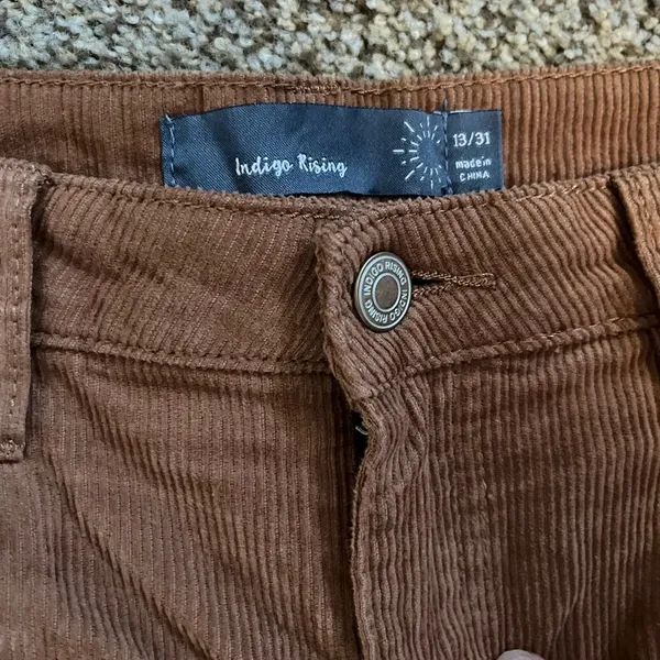 Indigo rising boyfriend corduroys Brown Size 31 - Image 3