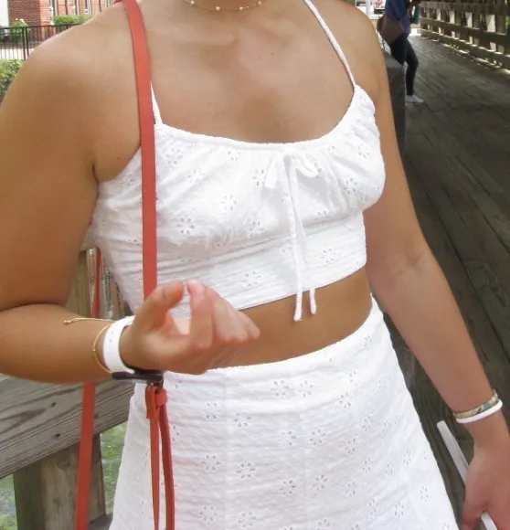 Lulus White Eyelet Set - Image 7