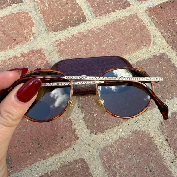 NEW Vtg retro Dakota smith Tortoise shell round sunglasses - Image 4