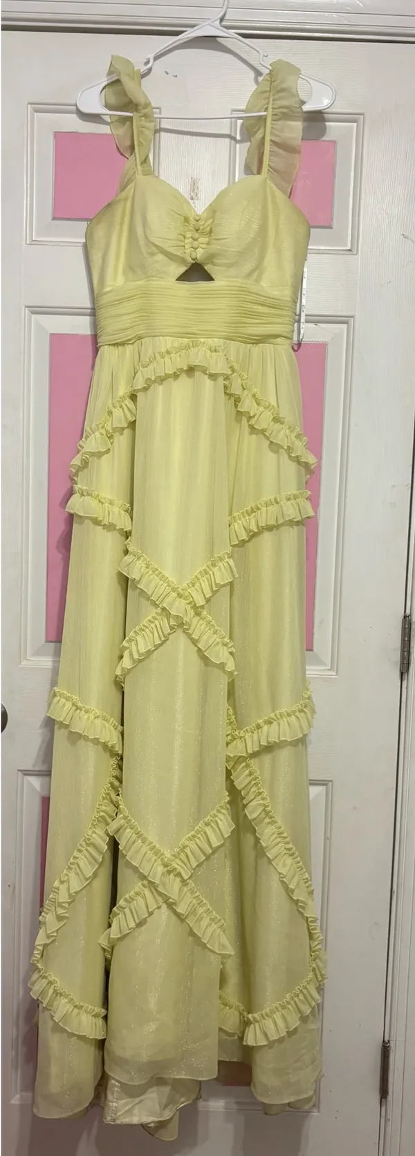Camille La Vie Yellow Prom Dress - Image 2