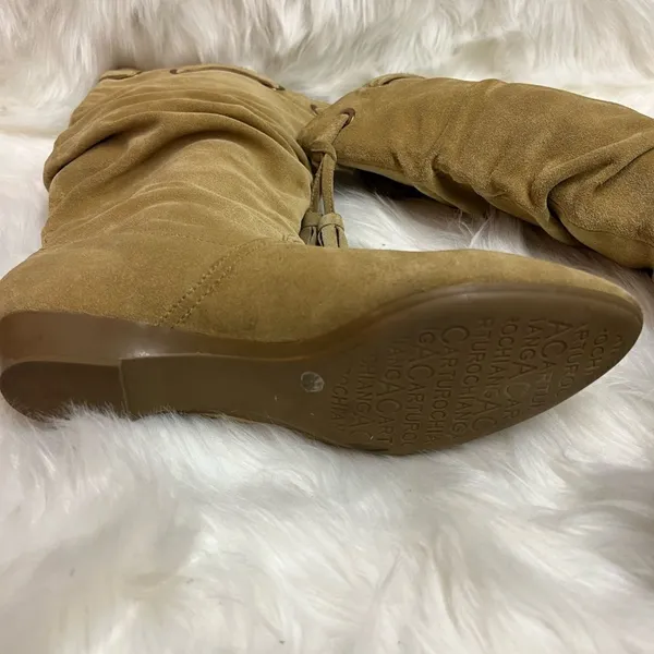 Arturo Chiang Slouch Boots Size‎ 8 Suede BIN 18 - Image 10