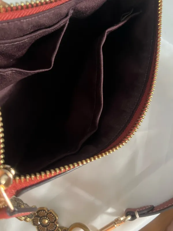 Coach Shoulder Bag With Flower Chain Extender  - Image 8