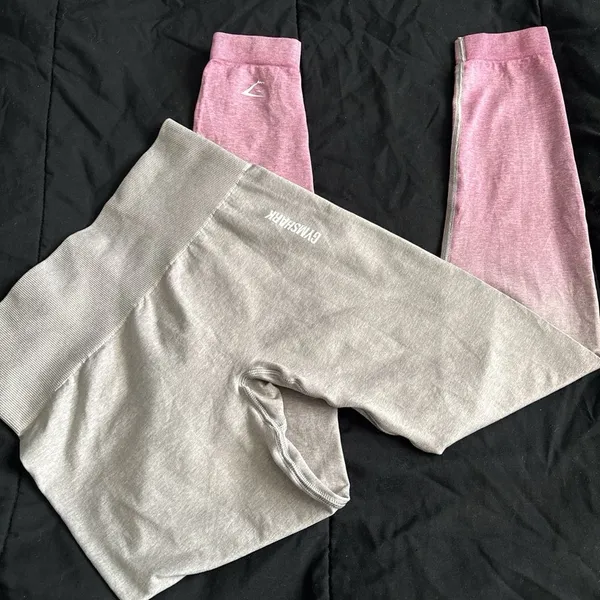Gymshark Pink Seamless High-Waisted Leggings Size Small - Image 2