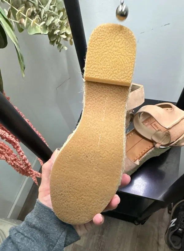 Dolce Vita Parle Suede Ankle Strap Wedge Espadrille Sandals - Image 8