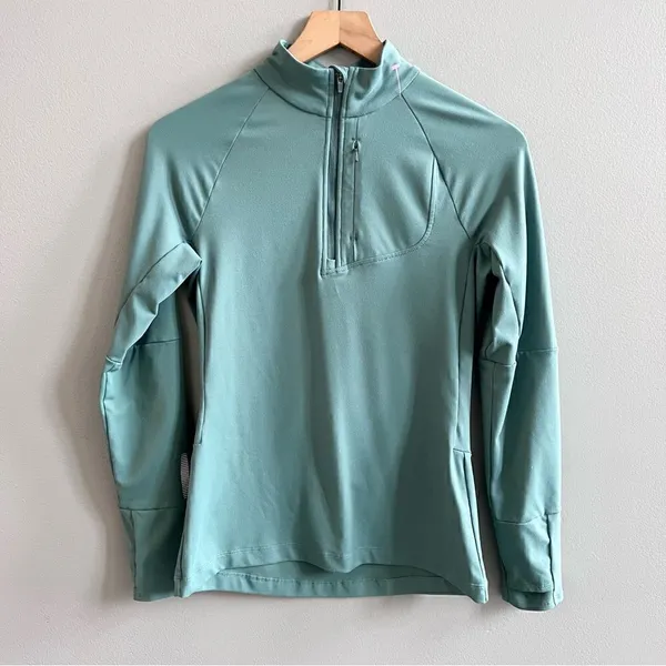Merrell SelectWick 1/4 Zip Pullover Running Jacket Long Sleeve Shirt Sage Green - Image 2