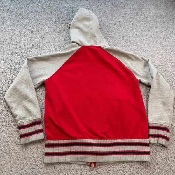 G III for Her Alyssa Milano Ohio State Buckeyes Red Zip Up Hoodie Women Large - Image 2