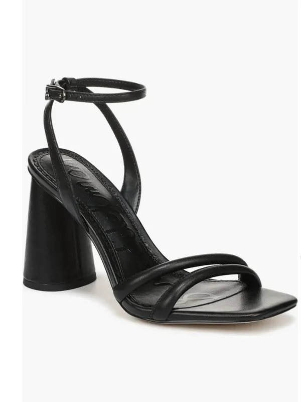 NEW $130 Sam Edelman Kia Block Heel Ankle Strap Sandal 9 M, BLACK - Image 2